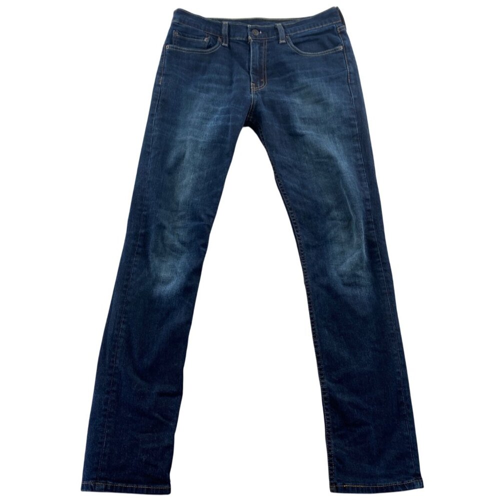 Levis Mens 511 Jeans Size 33x34 Slim Straight Dark Wash Jeans Stretch Denim